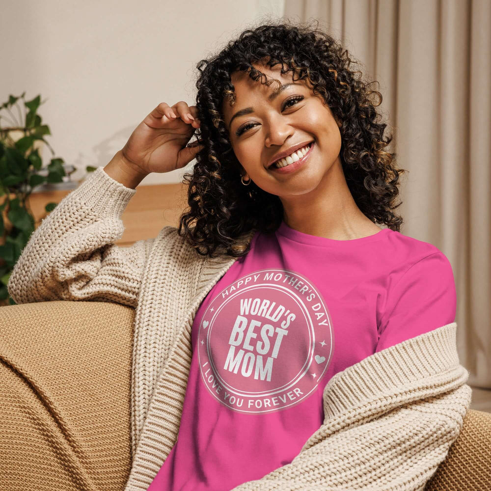 World's Best Mom Graphic Relaxed T-Shirt, T-shirts, $ 32.50, A Moment Of Now™