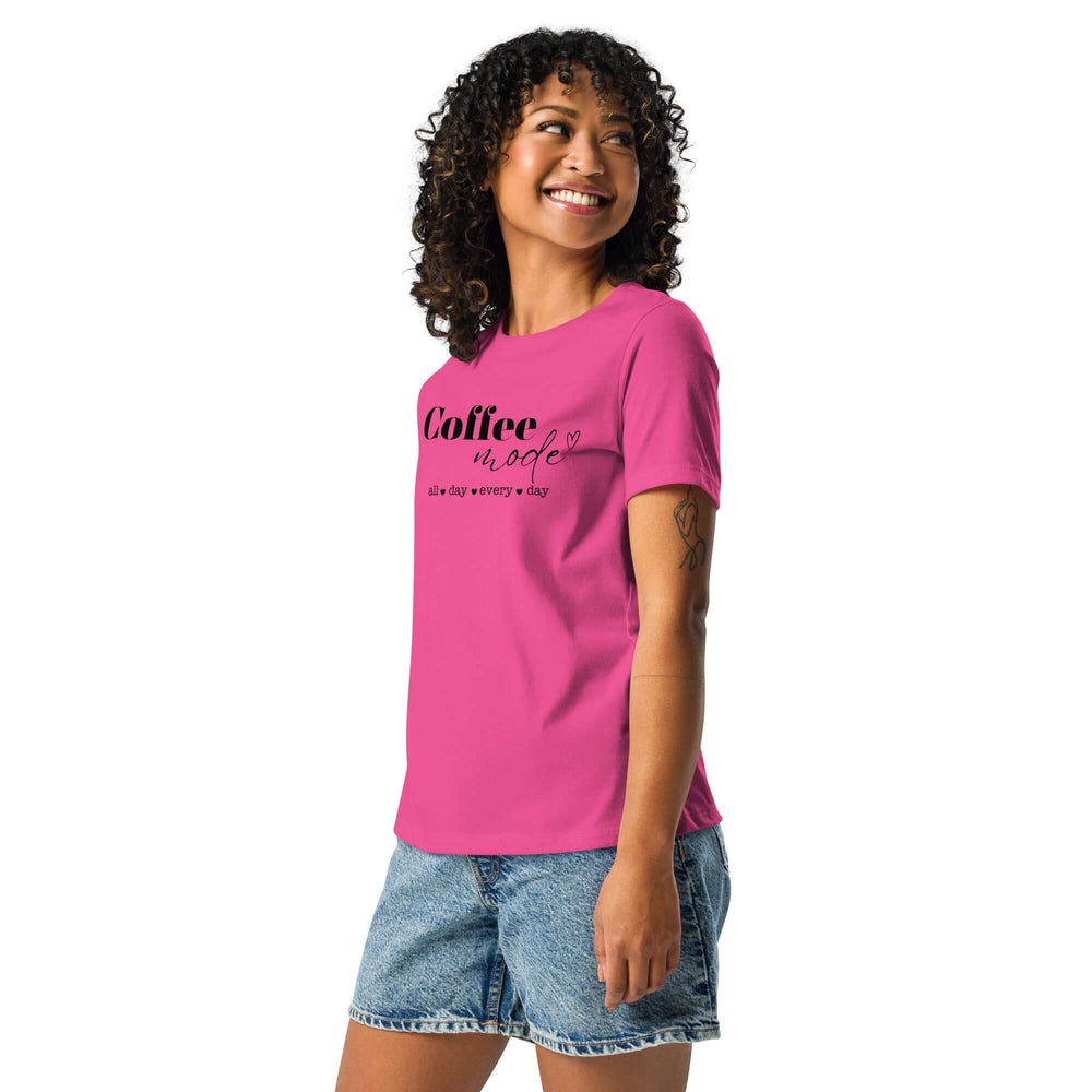 Coffee Mode Graphic Tee - Women’s Relaxed Style, Tees, $ 32.50, A Moment Of Now™