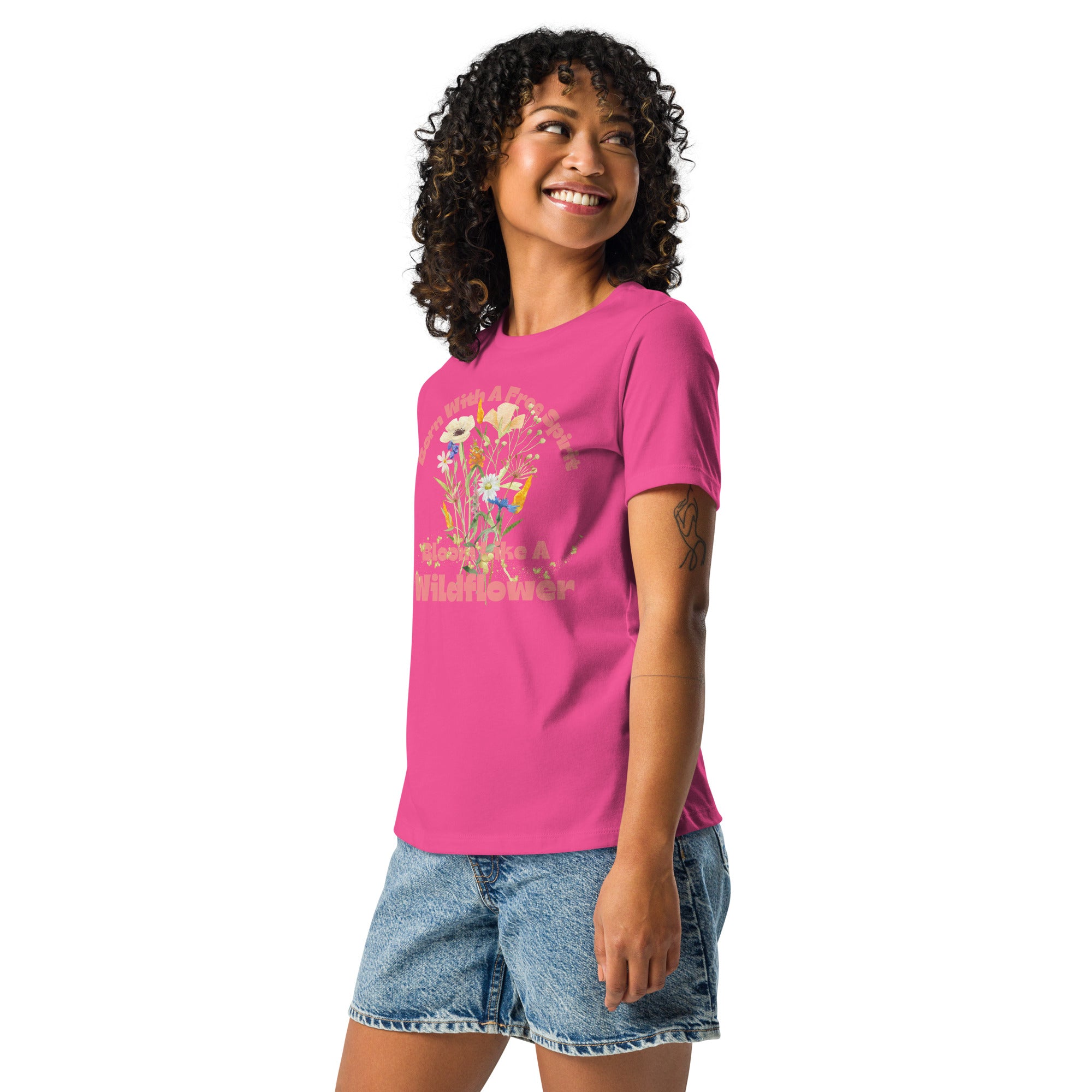 Shop Free Spirit Wildflower Statement Graphic T-Shirt | USA Boutique Online, T-shirts, USA Boutique