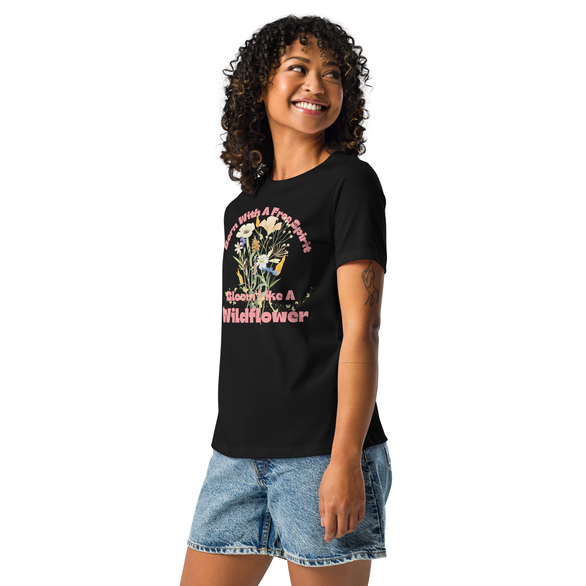 Shop Free Spirit Wildflower Statement Graphic T-Shirt | USA Boutique Online, T-shirts, USA Boutique