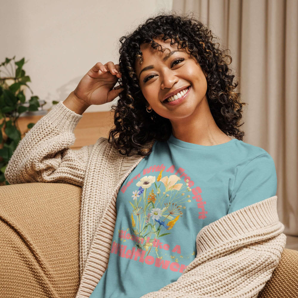 Free Spirit Wildflower Statement Graphic T-Shirt, T-shirts, $ 32.00, A Moment Of Now™