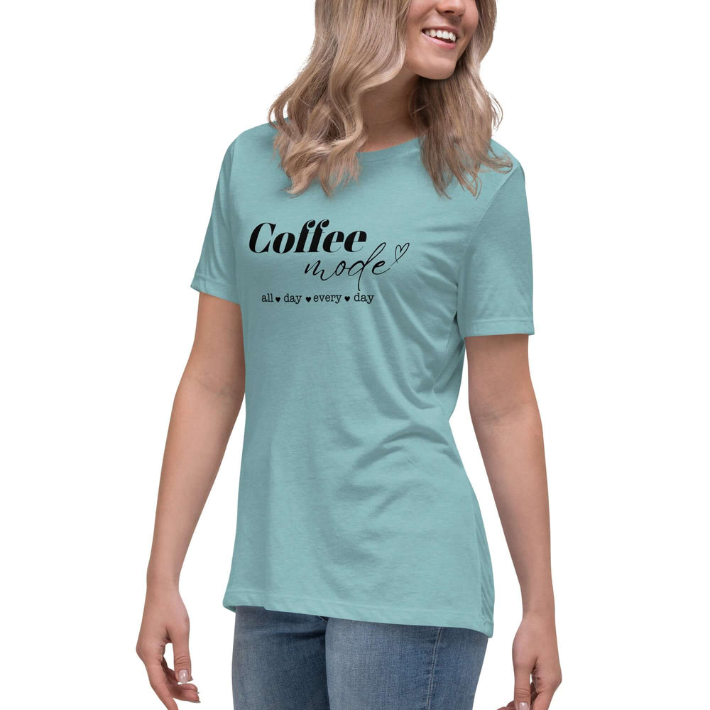 Coffee Mode Graphic Tee - Women’s Relaxed Style, Tees, $ 32.50, A Moment Of Now™