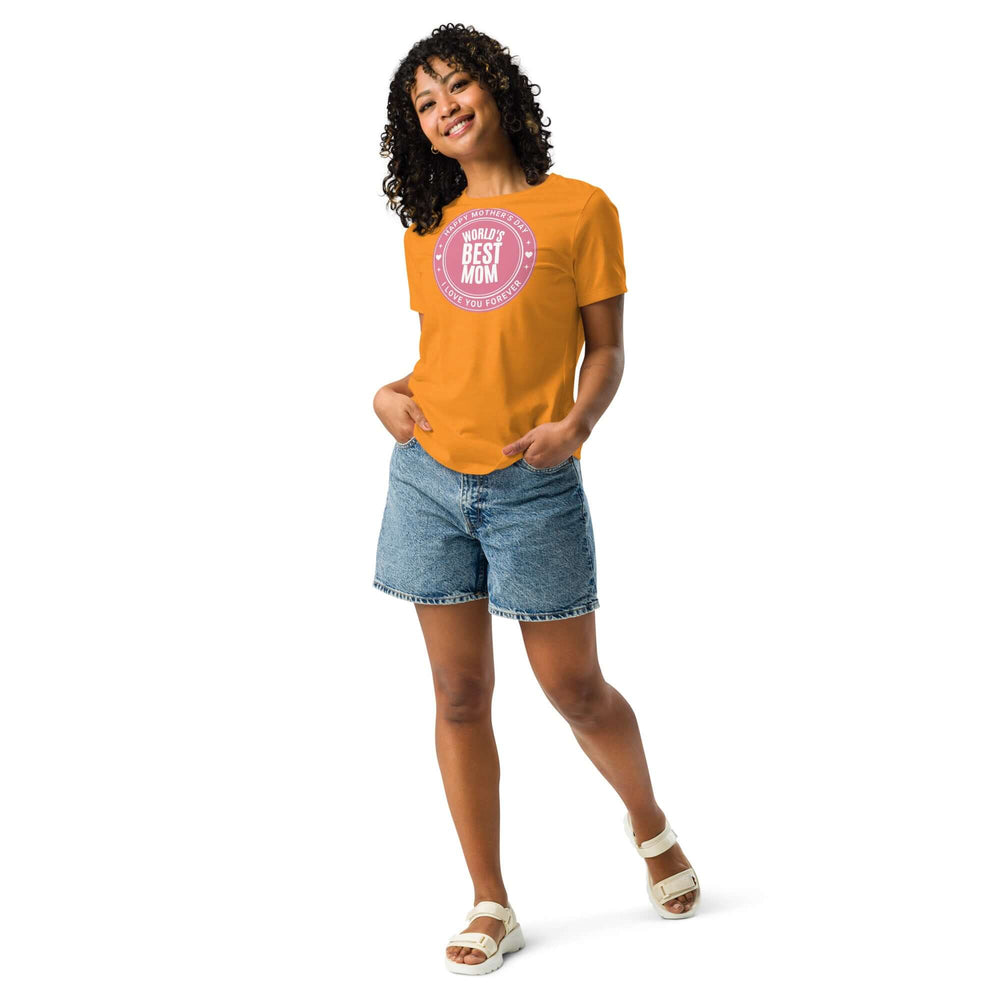 World's Best Mom Graphic Relaxed T-Shirt, T-shirts, $ 32.50, A Moment Of Now™