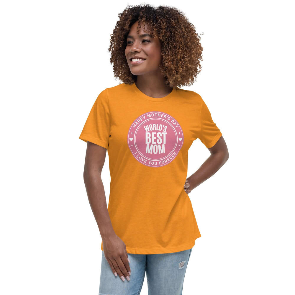 World's Best Mom Graphic Relaxed T-Shirt, T-shirts, $ 32.50, A Moment Of Now™