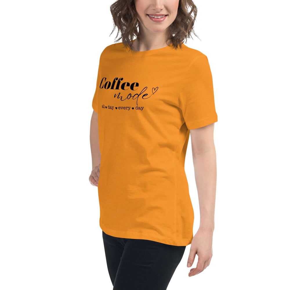 Coffee Mode Graphic Tee - Women’s Relaxed Style, Tees, $ 32.50, A Moment Of Now™