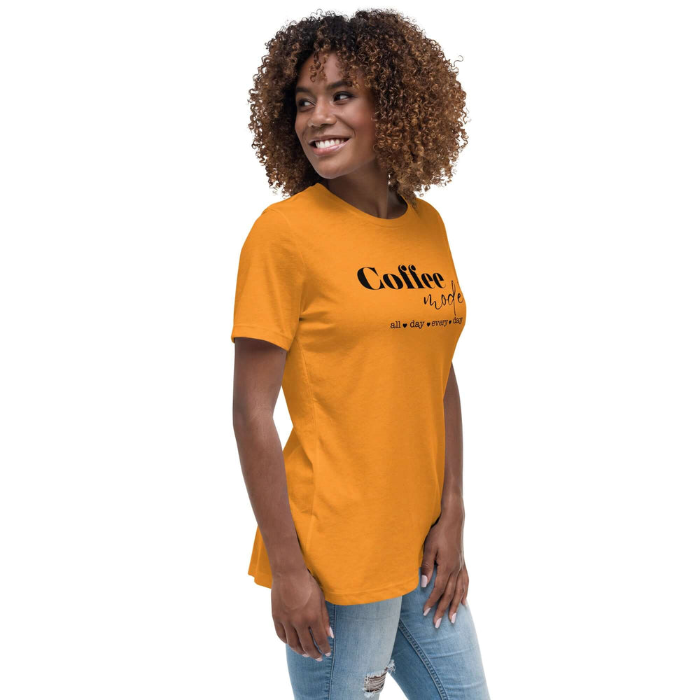 Coffee Mode Graphic Tee - Women’s Relaxed Style, Tees, $ 32.50, A Moment Of Now™