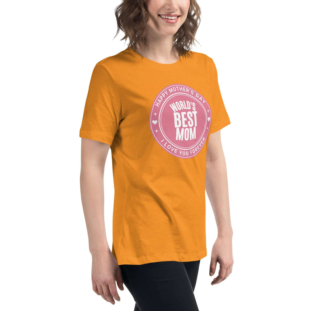 World's Best Mom Graphic Relaxed T-Shirt, T-shirts, $ 32.50, A Moment Of Now™