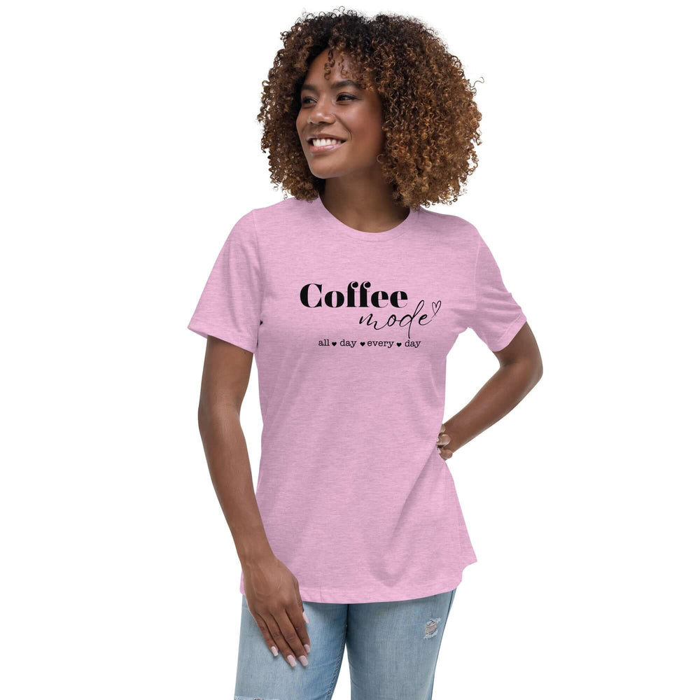 Coffee Mode Graphic Tee - Women’s Relaxed Style, Tees, $ 32.50, A Moment Of Now™