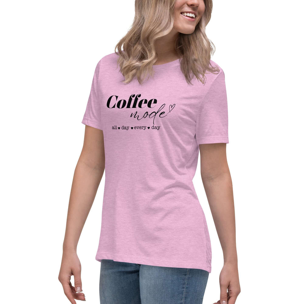 Coffee Mode Graphic Tee - Women’s Relaxed Style, Tees, $ 32.50, A Moment Of Now™
