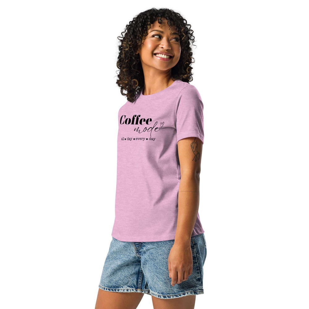 Coffee Mode Graphic Tee - Women’s Relaxed Style, Tees, $ 32.50, A Moment Of Now™