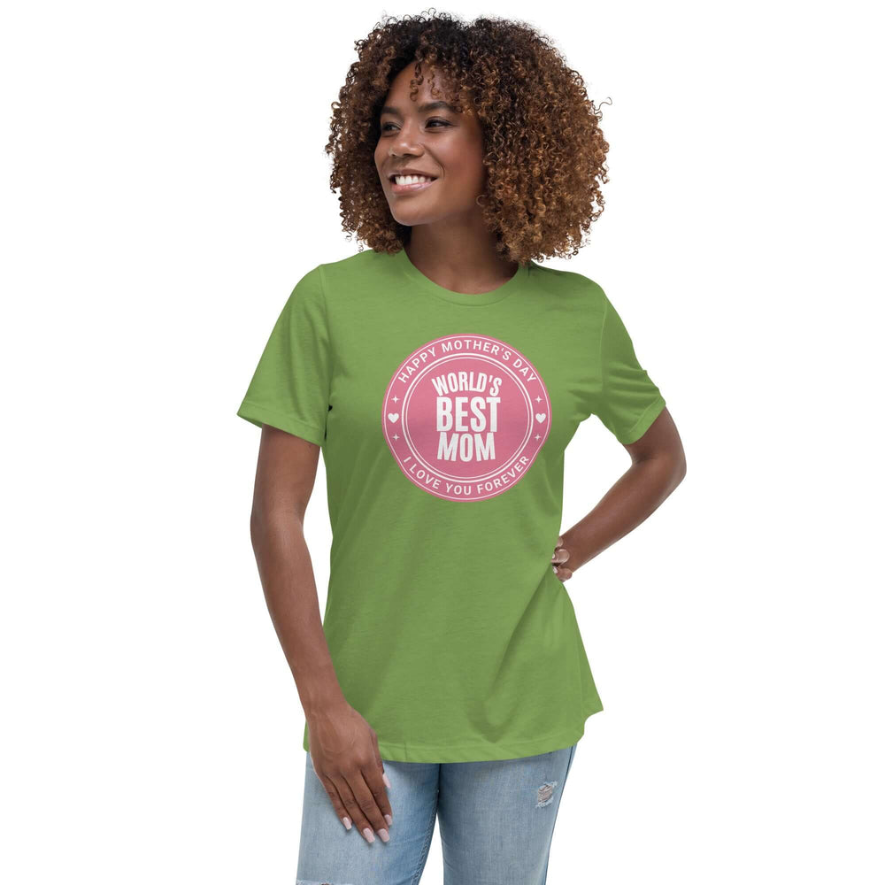 World's Best Mom Graphic Relaxed T-Shirt, T-shirts, $ 32.50, A Moment Of Now™
