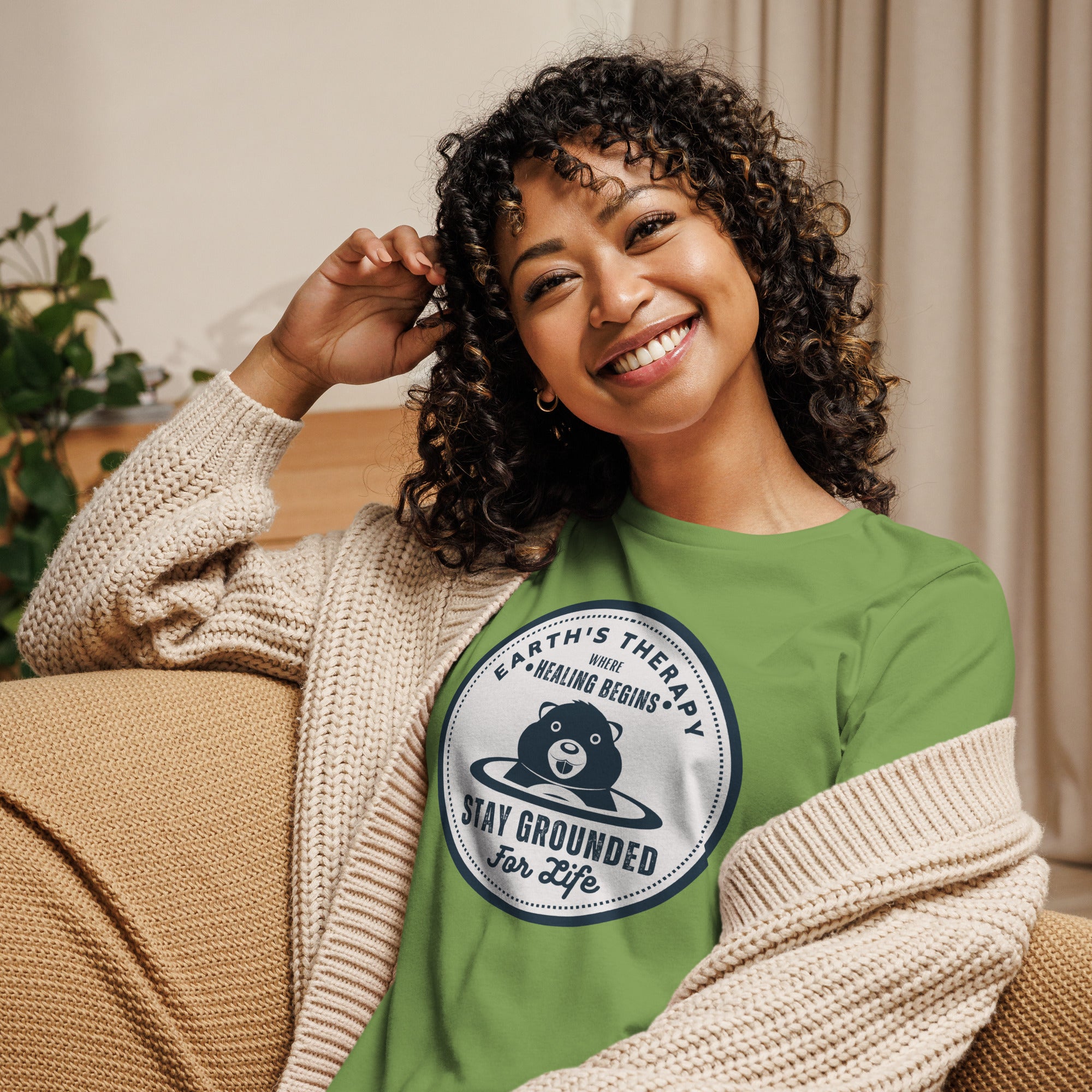 Shop Earth's Therapy Grounding For Life Relaxed T-Shirt | USA Boutique, T-shirts, USA Boutique