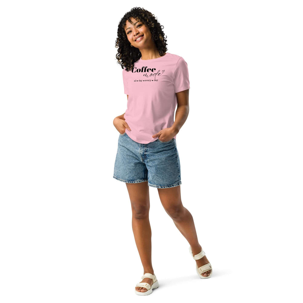 Coffee Mode Graphic Tee - Women’s Relaxed Style, Tees, $ 32.50, A Moment Of Now™