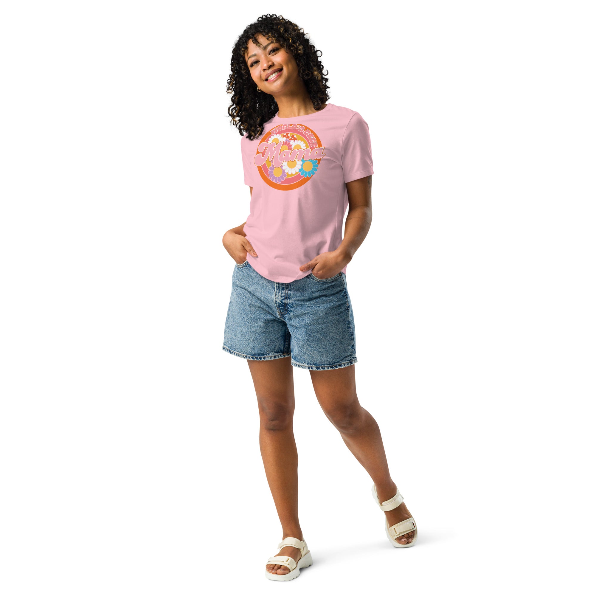 Shop World's Best Mama Relaxed T-Shirt, T-shirts, USA Boutique