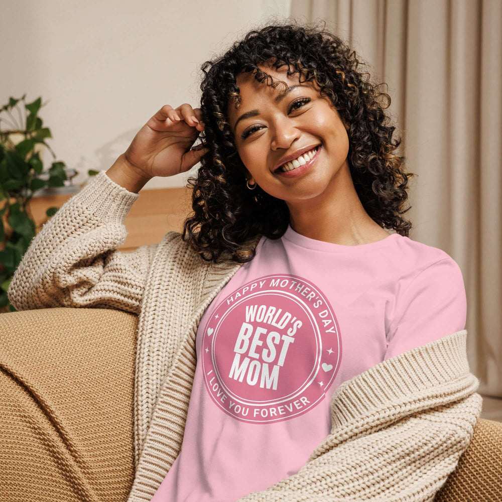World's Best Mom Graphic Relaxed T-Shirt, T-shirts, $ 32.50, A Moment Of Now™