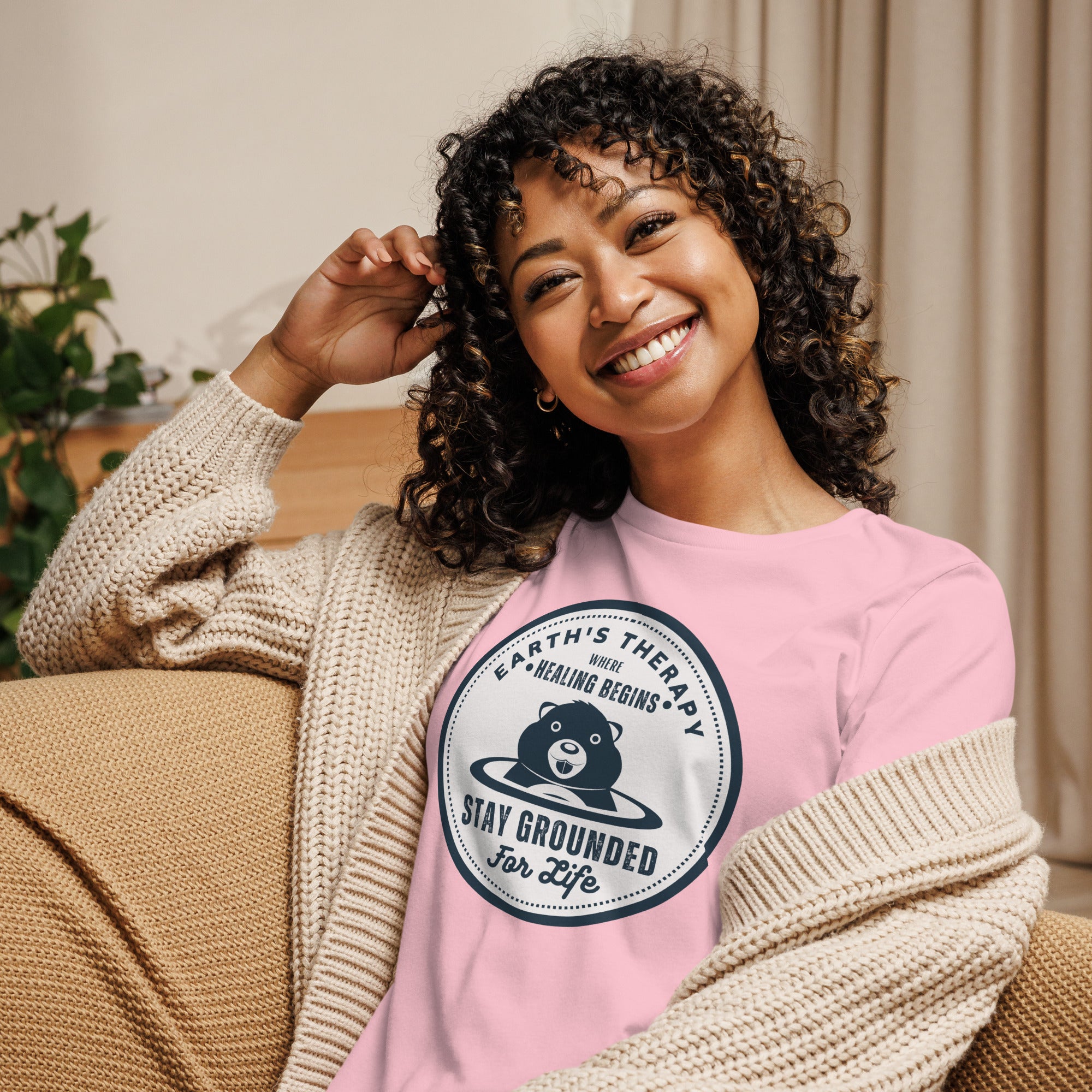 Shop Earth's Therapy Grounding For Life Relaxed T-Shirt | USA Boutique, T-shirts, USA Boutique