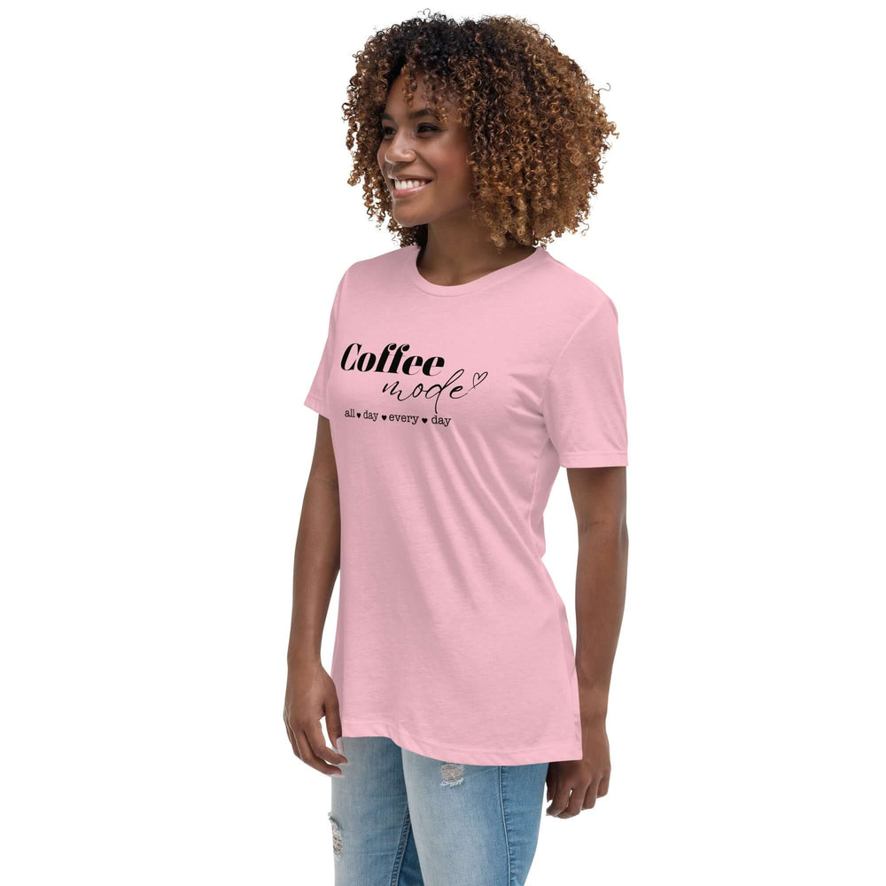 Coffee Mode Graphic Tee - Women’s Relaxed Style, Tees, $ 32.50, A Moment Of Now™