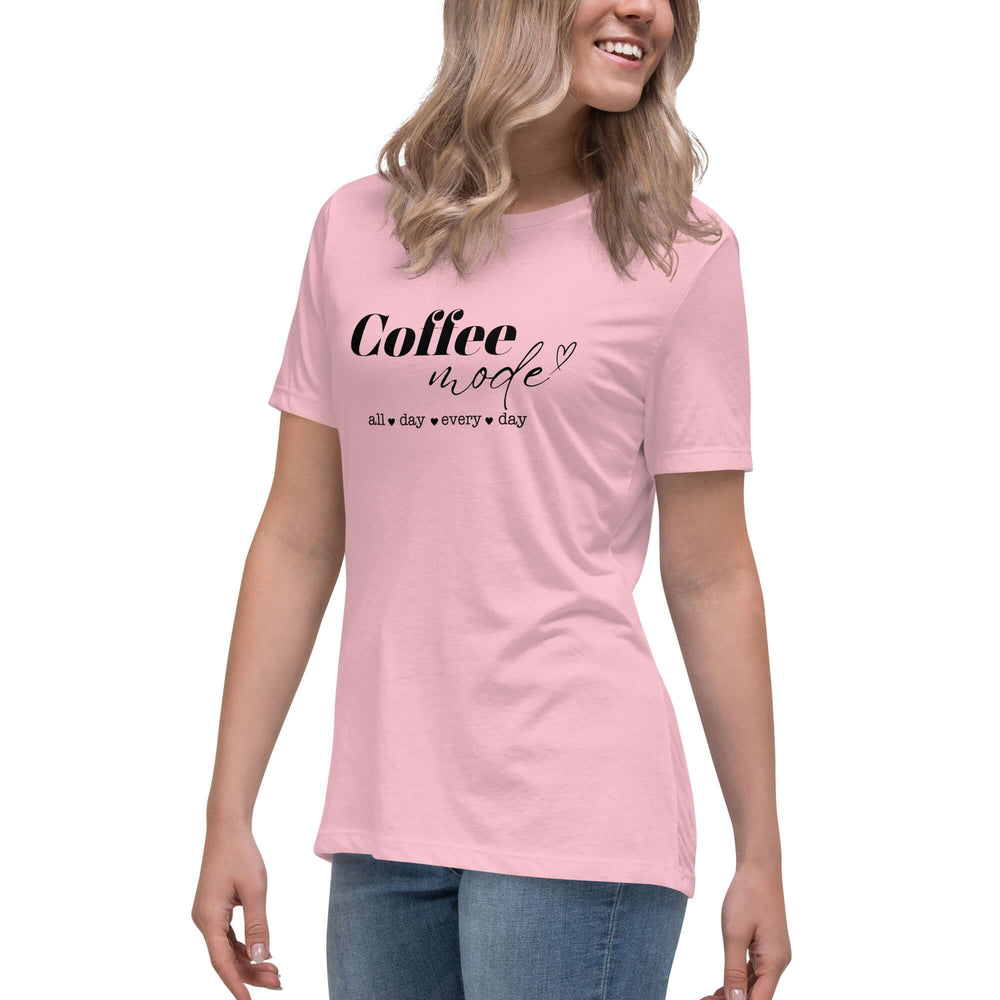 Coffee Mode Graphic Tee - Women’s Relaxed Style, Tees, $ 32.50, A Moment Of Now™