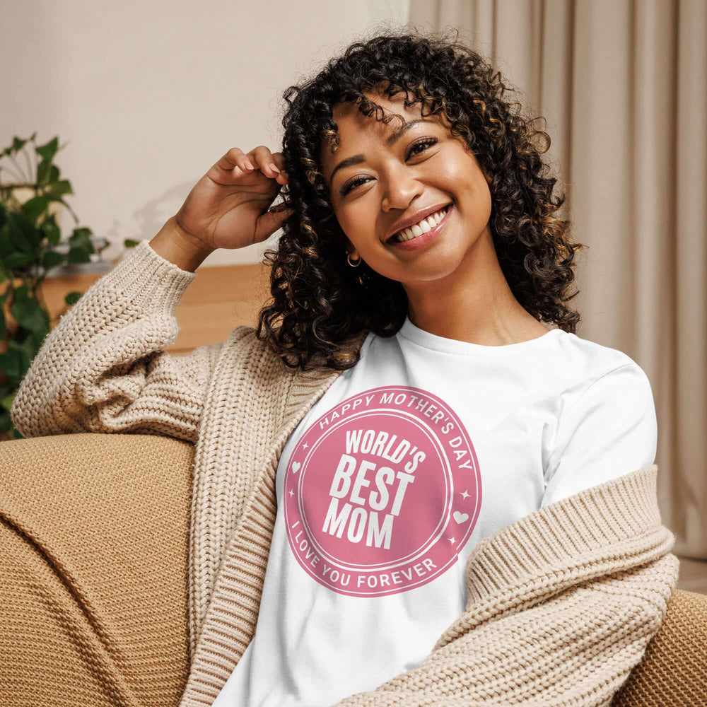World's Best Mom Graphic Relaxed T-Shirt, T-shirts, $ 32.50, A Moment Of Now™