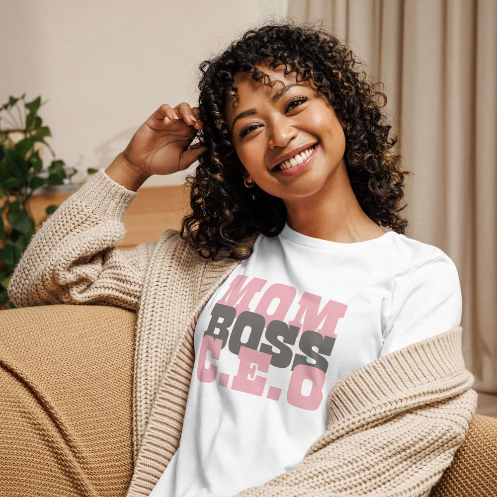 Mom Boss C.E.O Graphic Tee - Celebrate Her Strength, T-shirts, $ 32.50, A Moment Of Now™