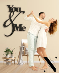 You & Me Metal Steel Wall Decor