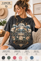 Cancer Comfort Colors zodiac graphic t-shirt mockup
