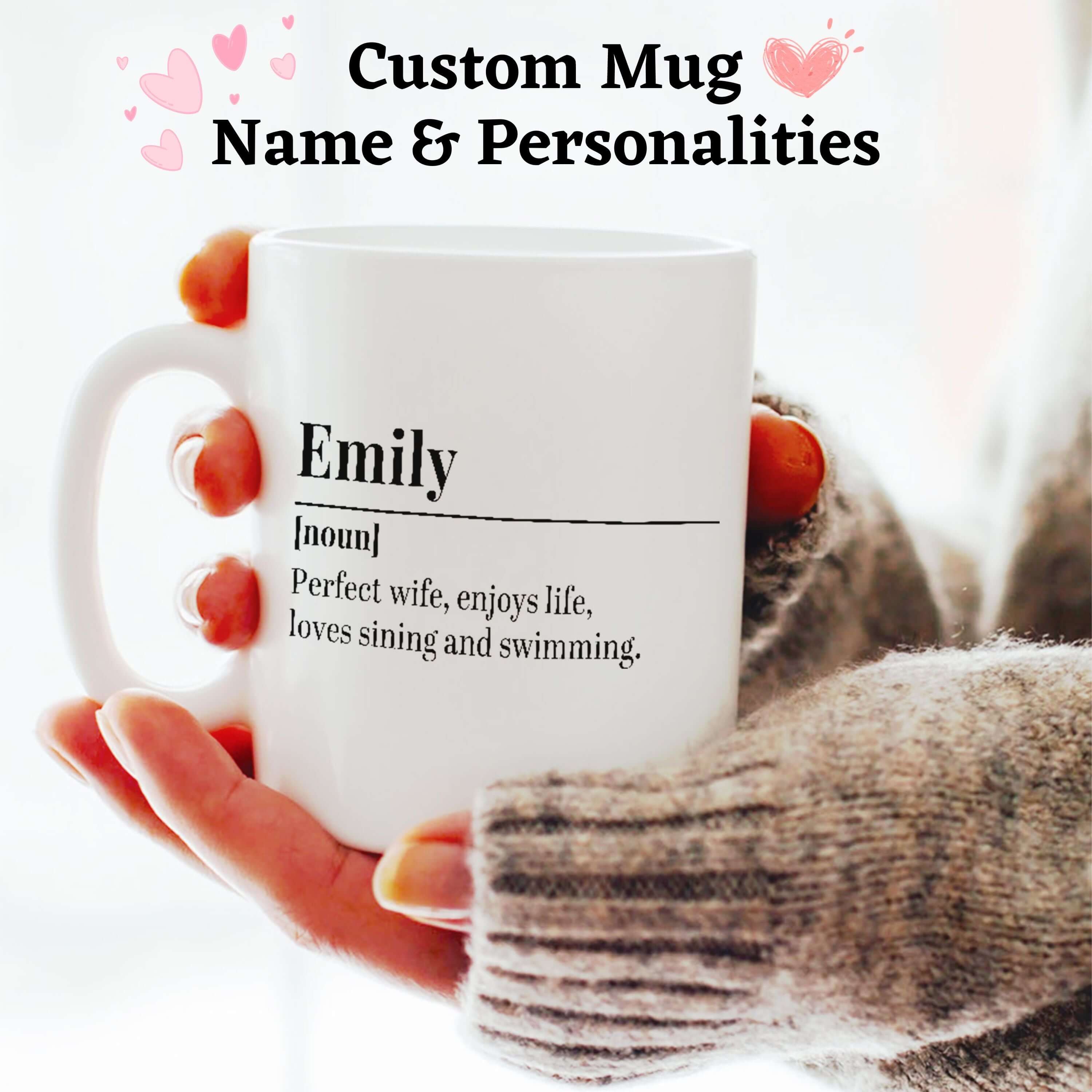 Shop Custom Name and Personalities | Personalized Name Mugs | Custom Gift, Mugs, USA Boutique