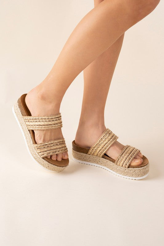 Shop Women's Summer West Espadrille Slides Sandals in Beige, Espadrille Slides, USA Boutique