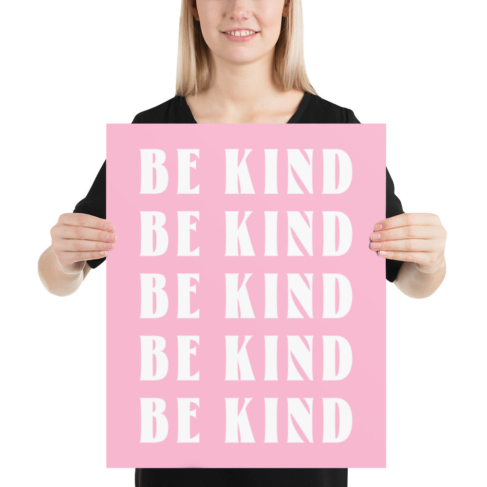 Shop Be Kind Inspirational Quote Word Art Matte Poster Print, Posters, USA Boutique
