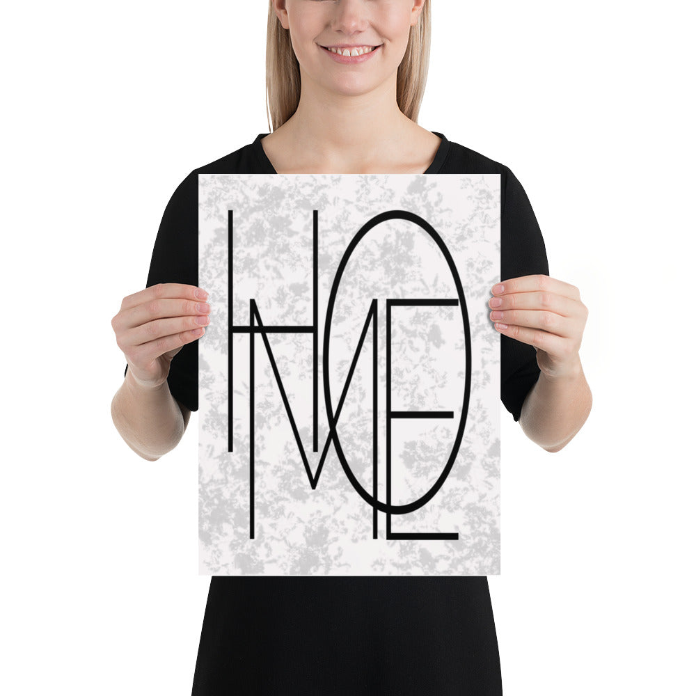 Shop Home Black Letter Word Sign Matte Poster Print | Minimalist Wall Art, Posters, USA Boutique