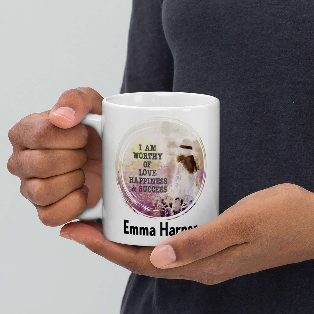 Law of Attraction: Custom Name Mug for Love, Happiness & Success Inspiration, Mugs, $ 26.50, A Moment Of Now™