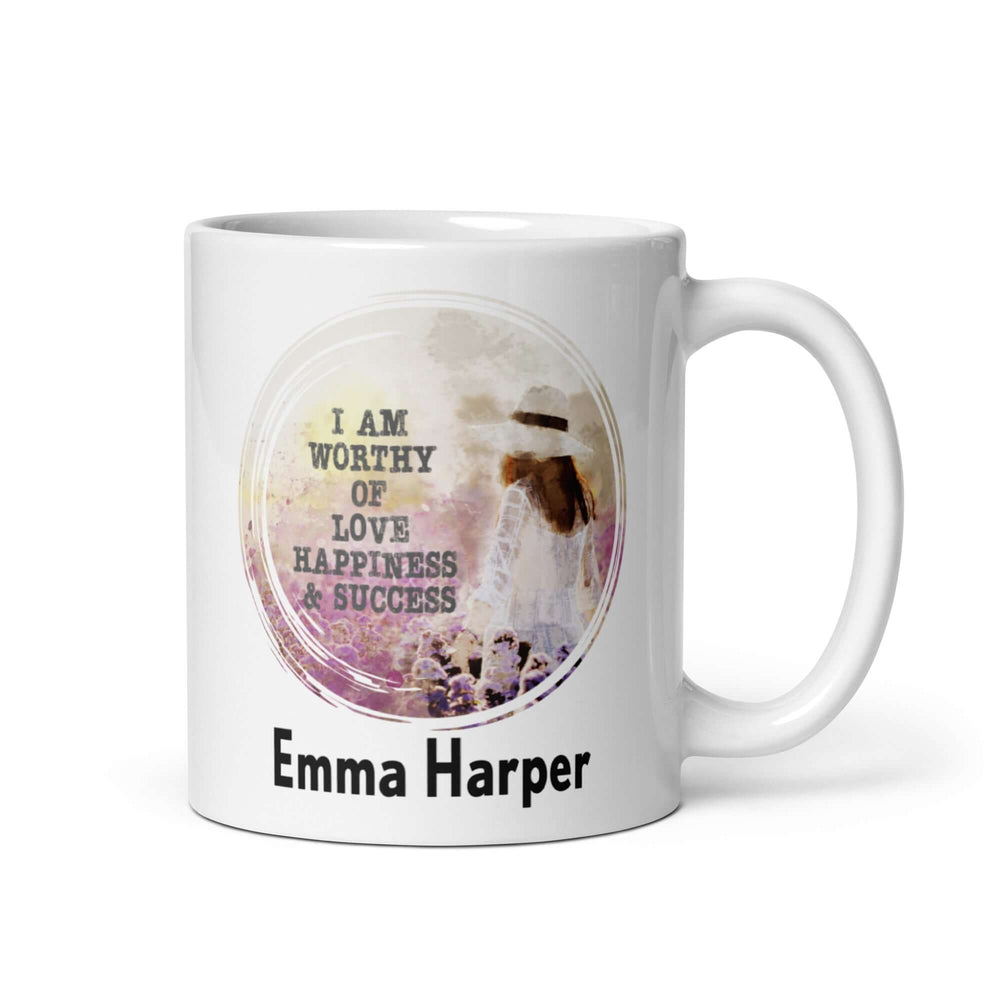 Law of Attraction: Custom Name Mug for Love, Happiness & Success Inspiration, Mugs, $ 26.50, A Moment Of Now™
