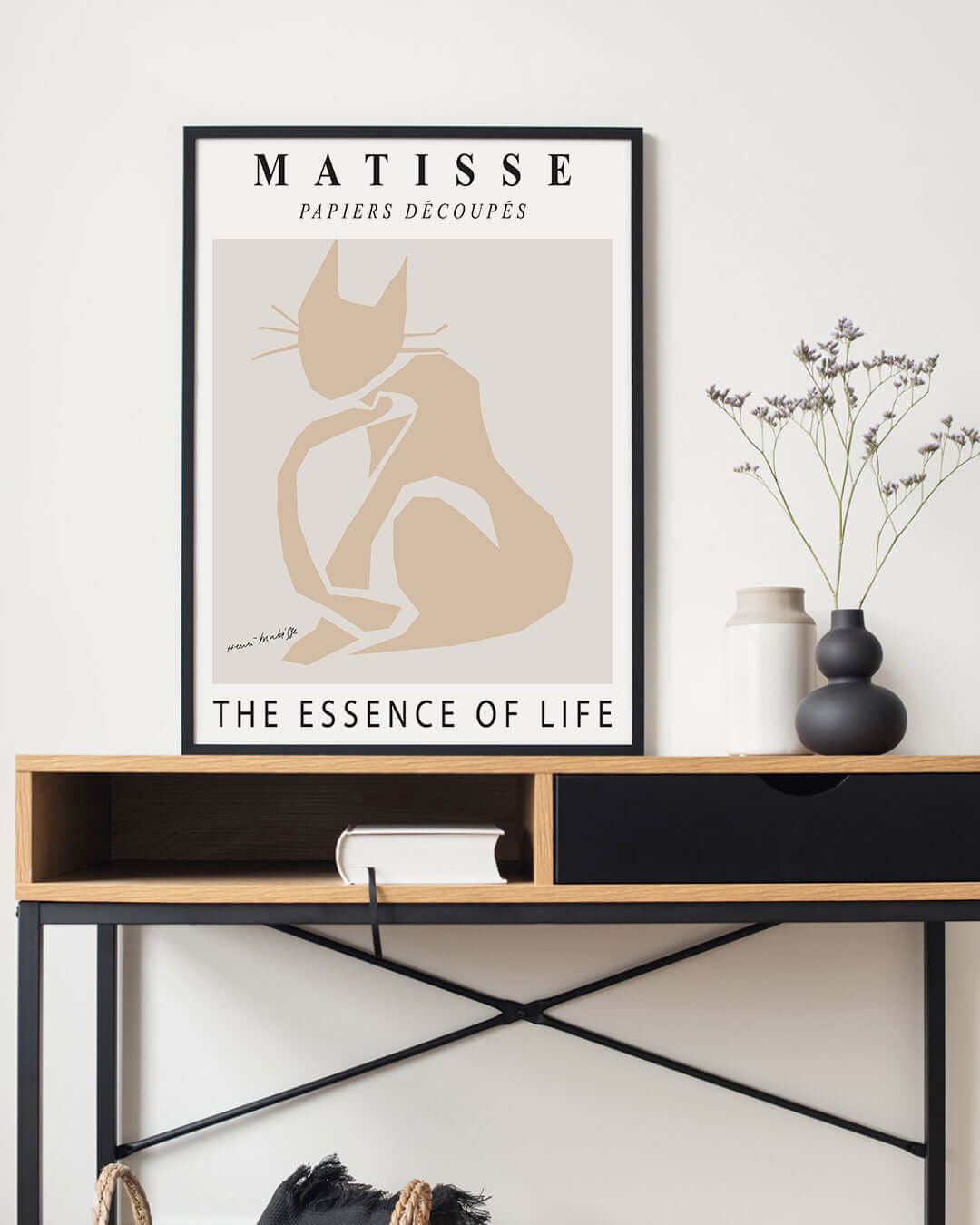 Matisse Essence Of Life Cat Modern Art Boho Decor For Living Room Matte Poster, A Moment Of Now, $ 19.50