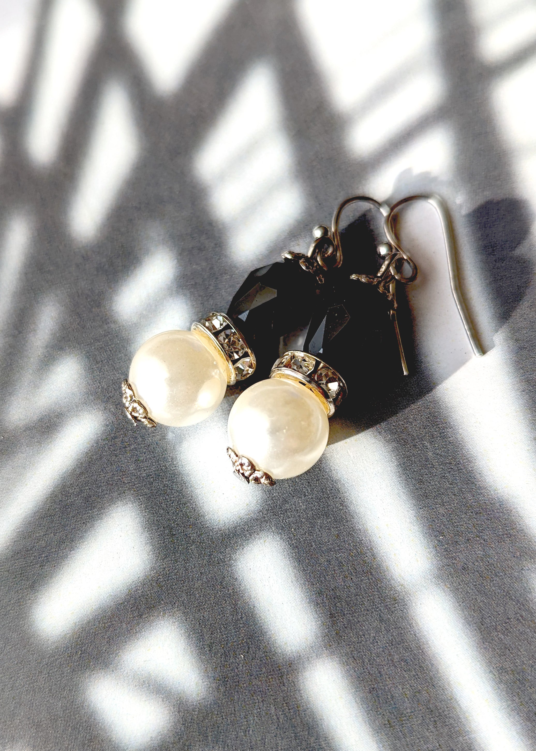 Shop Black and White Faux Pearl Bead Drop Women' Earrings Fashion Jewelry, Earrings, USA Boutique