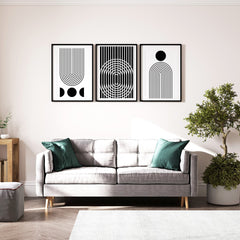 Black & White Rainbow, Sun & Moon Wall Poster Print Set Of 3 Wall Decor Posters A Moment Of Now Women’s Boutique Clothing Online Lifestyle Store