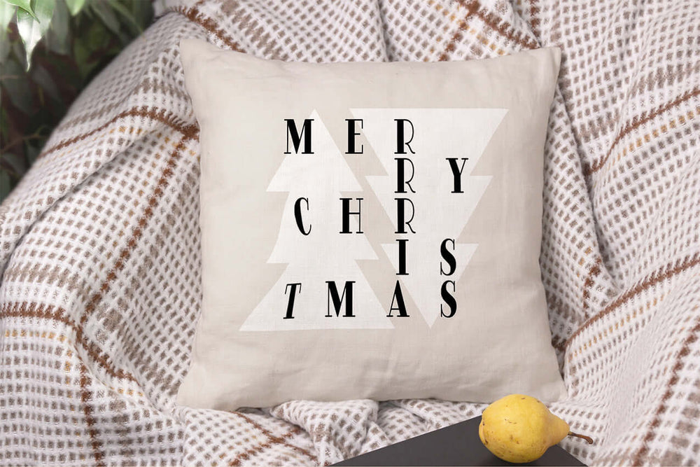 Holiday Tree Merry Christmas Decorative Throw Pillow Accent Cushion, Throw Pillows, $ 45.00, A Moment Of Now™
