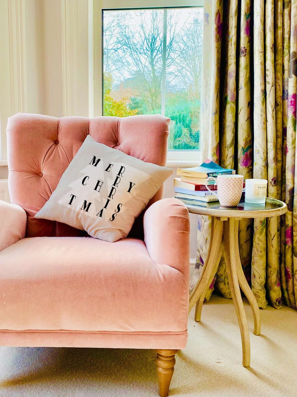 Holiday Tree Merry Christmas Decorative Throw Pillow Accent Cushion, Throw Pillows, $ 45.00, A Moment Of Now™