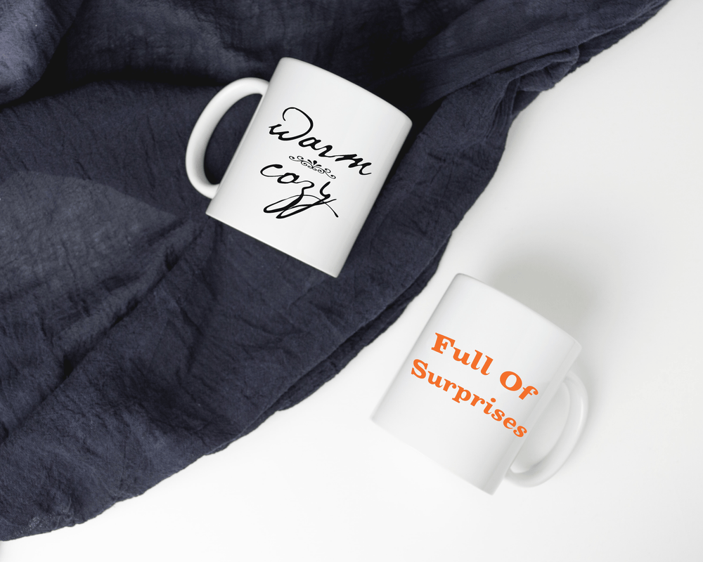 Full of Surprises Lifestyle Inspirational Quote Coffee Tea Cup Mug, Mug, $ 17.50, A Moment Of Now™