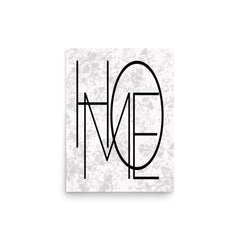 Home Black Letter Word Sign Matte Poster Print | Minimalist Wall Art, A Moment Of Now, $ 27.00