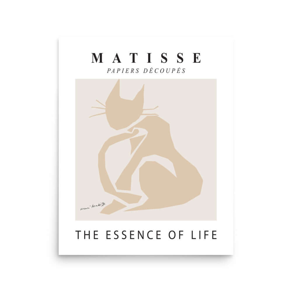 Matisse Essence Of Life Cat Modern Art Boho Decor For Living Room Matte Poster, A Moment Of Now, $ 33.50