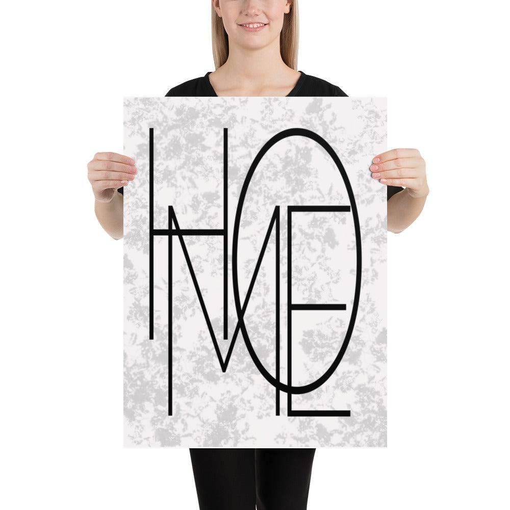 Shop Home Black Letter Word Sign Matte Poster Print | Minimalist Wall Art, Posters, USA Boutique