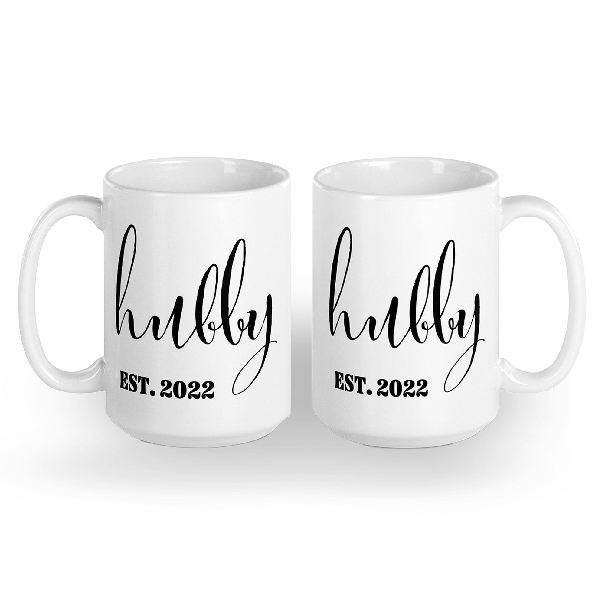 Shop Personalized Wedding Engagement Gift Wifey Hubby Mugs Set of 2, Mugs, USA Boutique