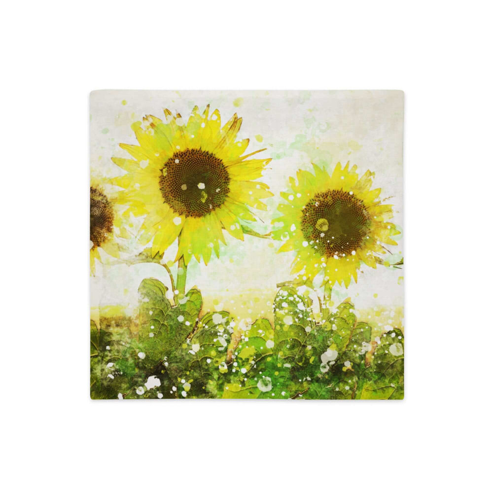 Watercolor Sunflowers Boho Floral Decorative Throw Pillow Accent Cushion | Botanical Cushion | Nature-inspired Pillow | Pillow Case Cover, Throw Pillows, $ 45.00, A Moment Of Now™