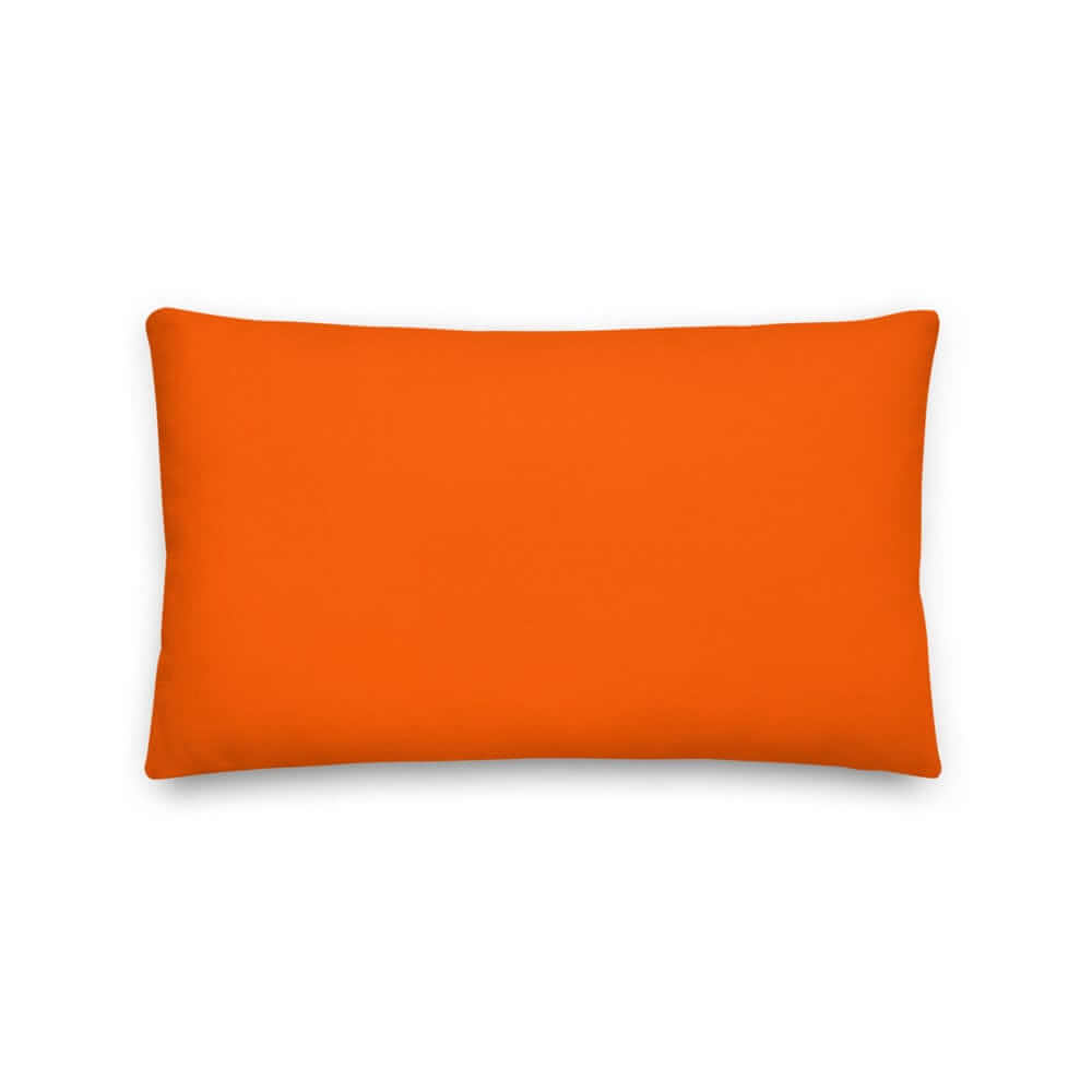 Vibrant orange decorative throw pillow