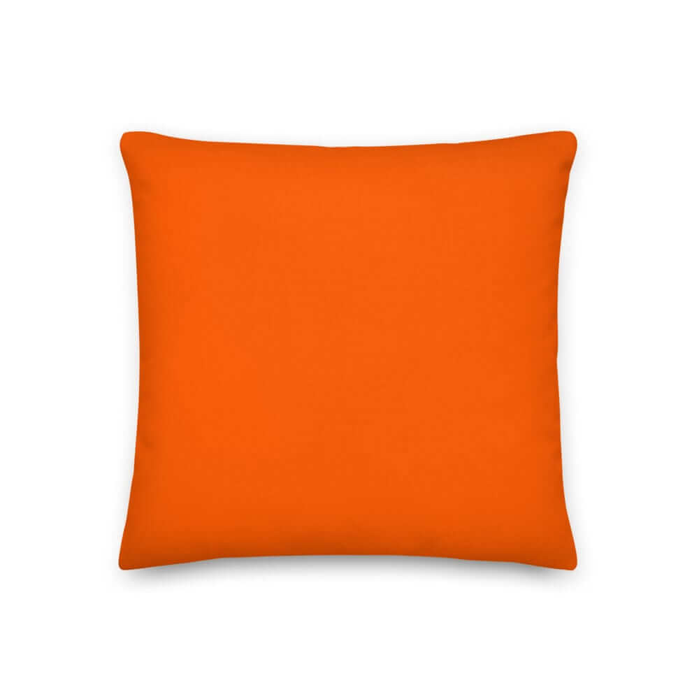 Orange decorative cushion and throw pillow