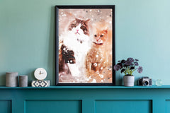 Shop Digital Printable Custom Watercolor Pet Portrait Wall Art, Printable Download, USA Boutique