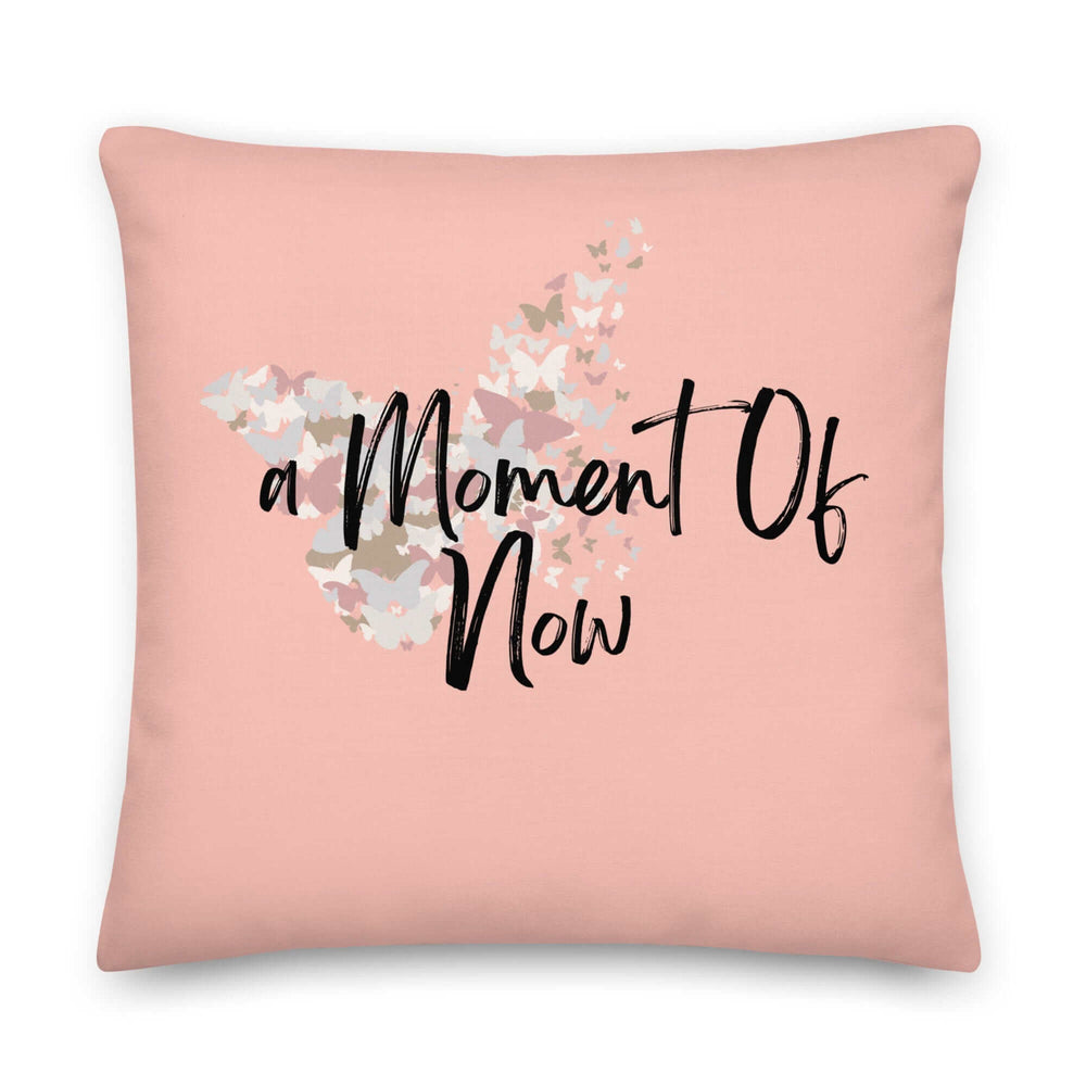 A Moment Of Now Mindfulness Premium Decorative Throw Pillow Accent Cushion in Melon Pink, Throw Pillows, $ 64.50, A Moment Of Now™