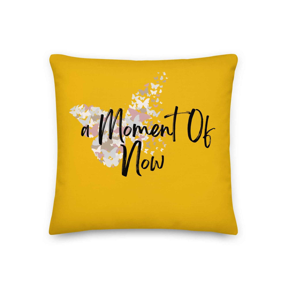 A Moment Of Now Mindfulness Premium Decorative Throw Pillow Accent Cushion in Retro Yellow, Throw Pillows, $ 64.50, A Moment Of Now™