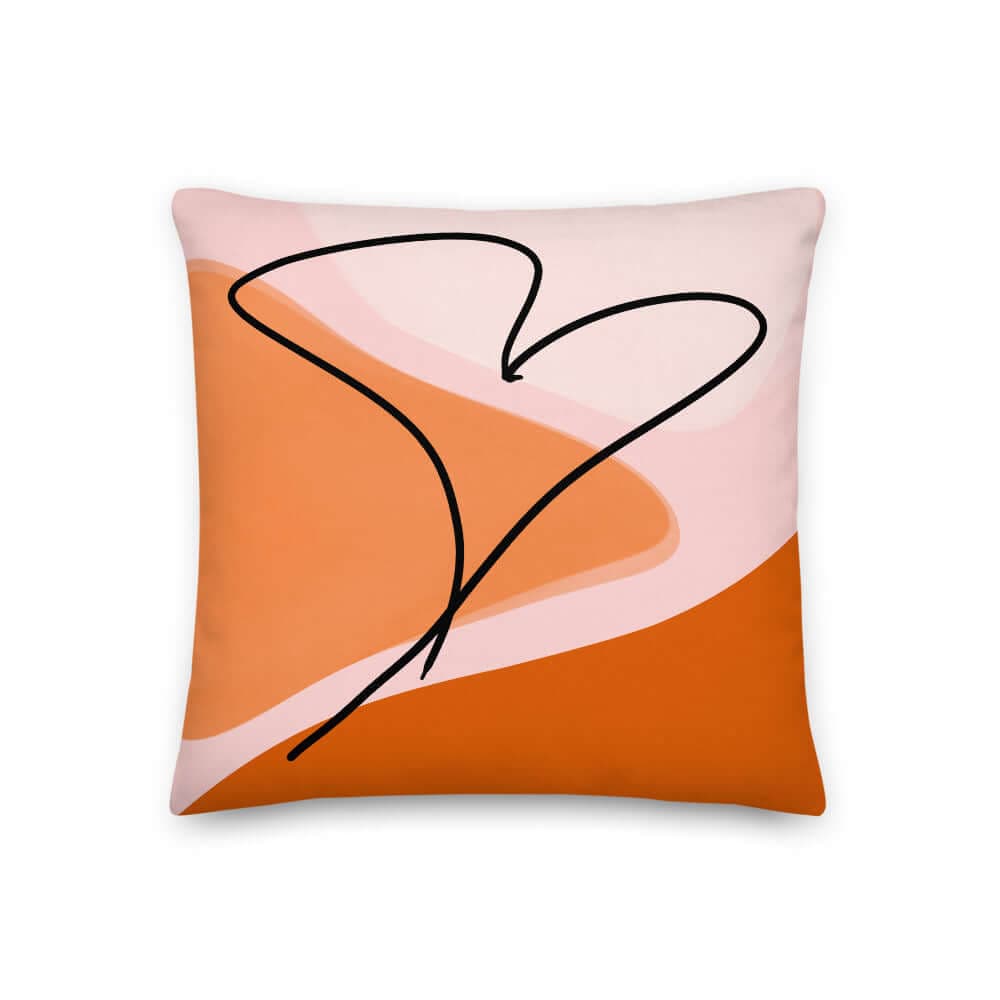 Abstract Autumn Love Premium Decorative Throw Pillow Cushion Wall Art A Moment Of Now Women’s Boutique Clothing Online Lifestyle Store