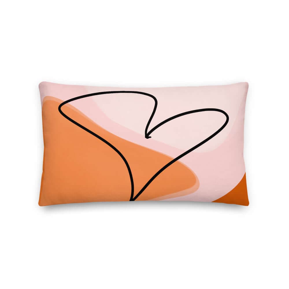 Shop Abstract Autumn Love Premium Decorative Throw Pillow Cushion, Wall Art, USA Boutique